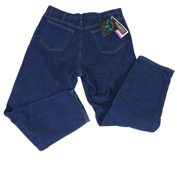 Caboose Moosewear 90s Polartec Flannel Lined Jeans 38 Made In USA 100% Cotton - Picture 1 of 7